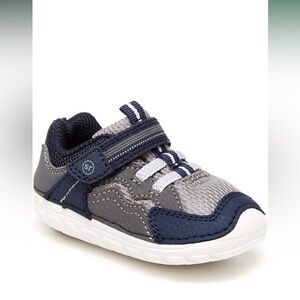 Stride Rite Navy and Gray Baby Walker Shoes